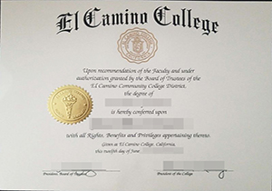 El Camino College diploma-1