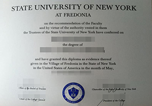 SUNY Fredonia diploma-1