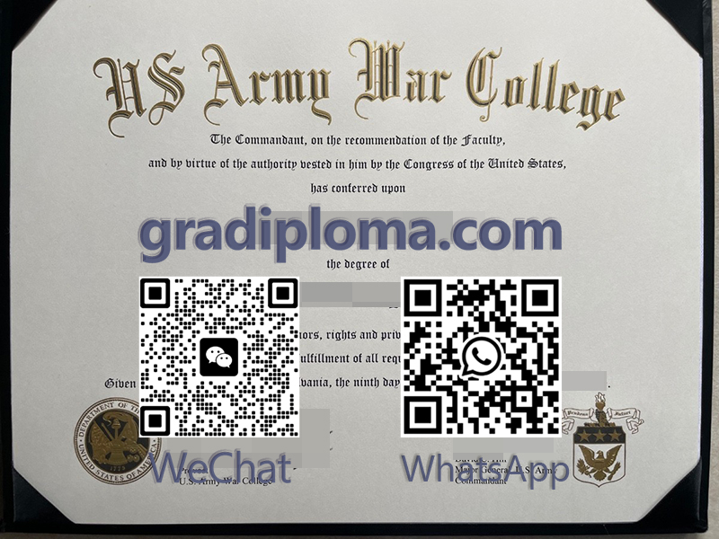 US Army War College diploma