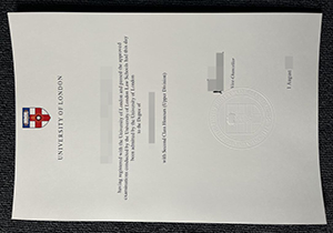 University of London degree certificate
