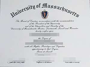 University of Massachusetts diploma-1