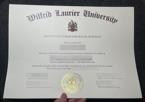 Wilfrid Laurier University diploma-1