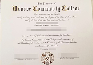 Monroe Community College diploma-1