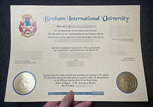 Bircham International University diploma-1