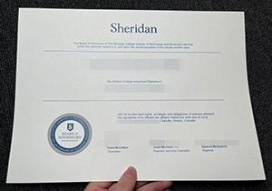 Sheridan College diploma-1
