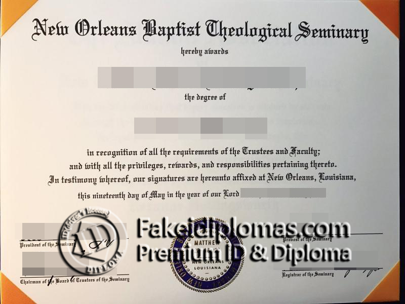 NOBTS diploma