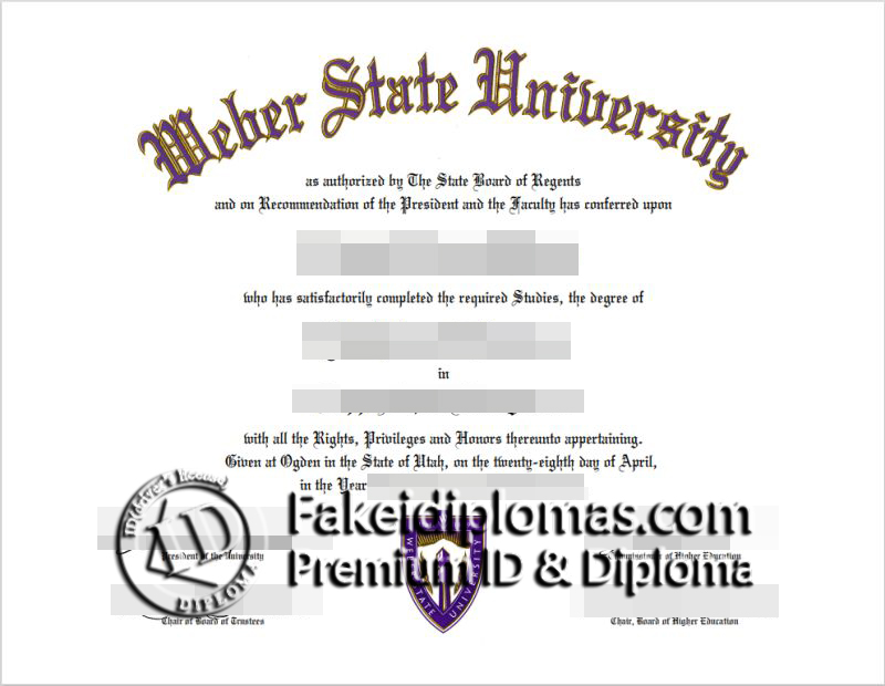 Weber State University degree
