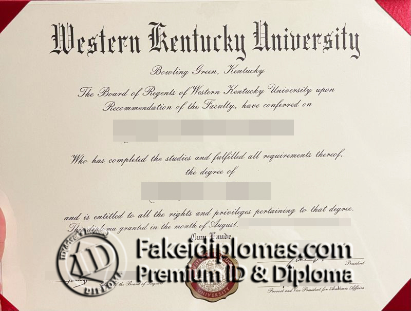 Western Kentucky University diploma