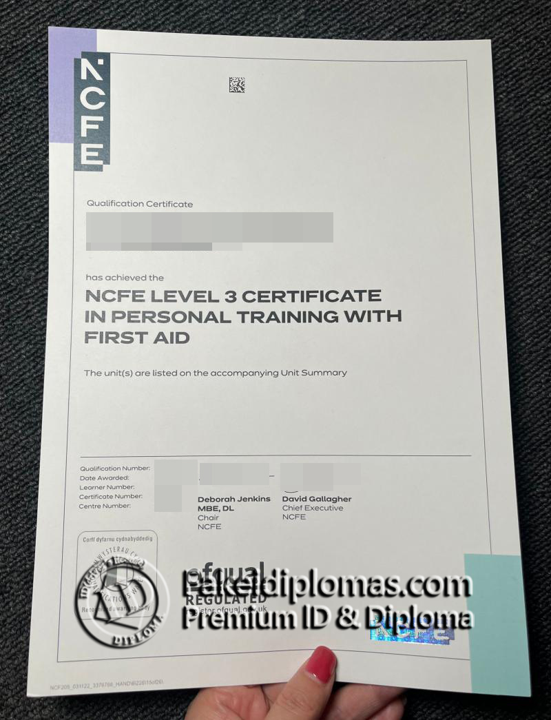 NCFE certificate