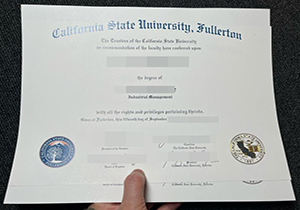 Cal State Fullerton diploma-1