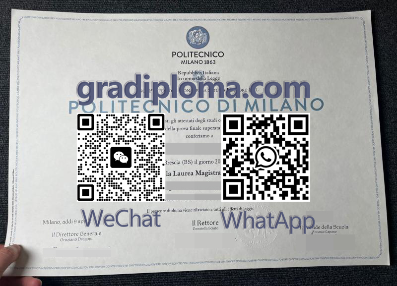 Politecnico di Milano diploma