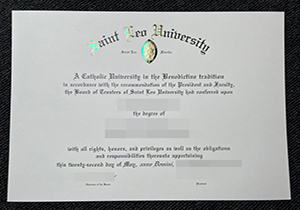 Saint Leo University diploma-1