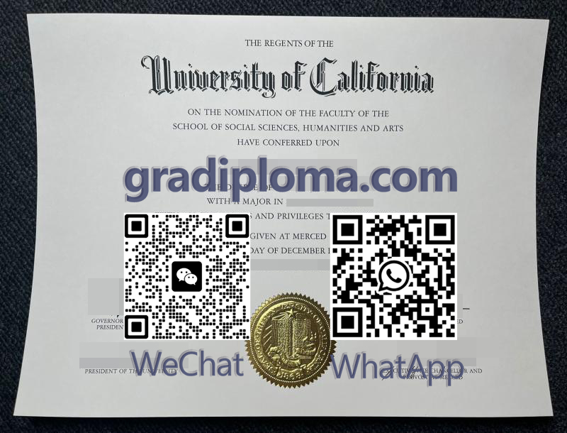 UC Merced diploma