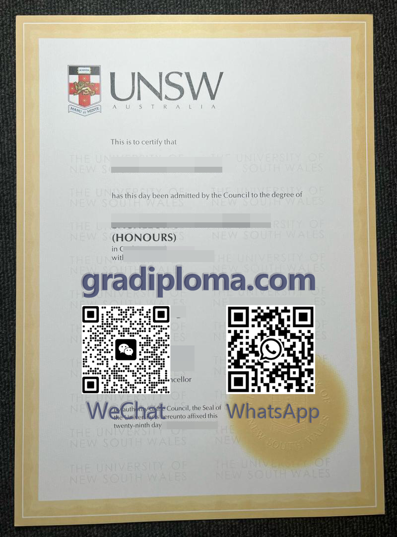 UNSW degree