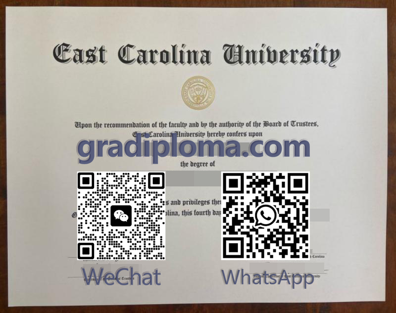 East Carolina University diploma