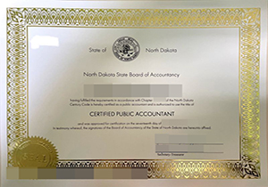 North Dakota CPA certificate-1