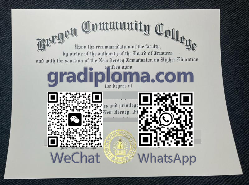 Bergen Community College diploma