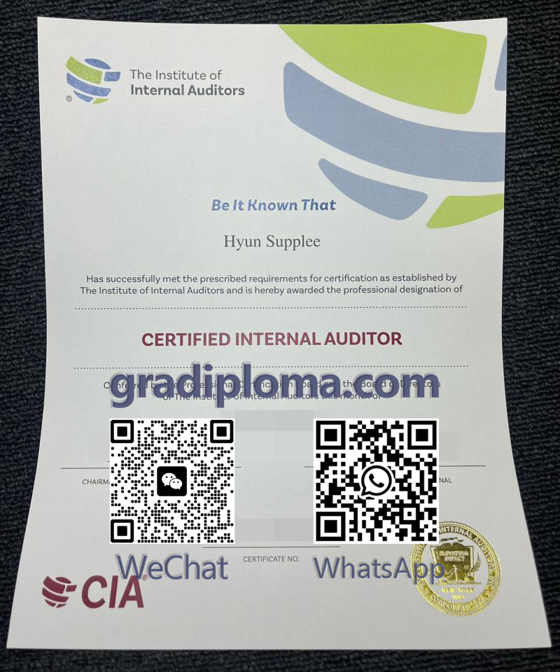 CIA Certificate
