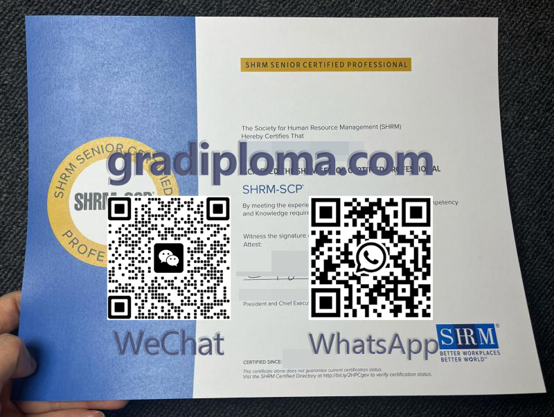SHRM-SCP Certificate
