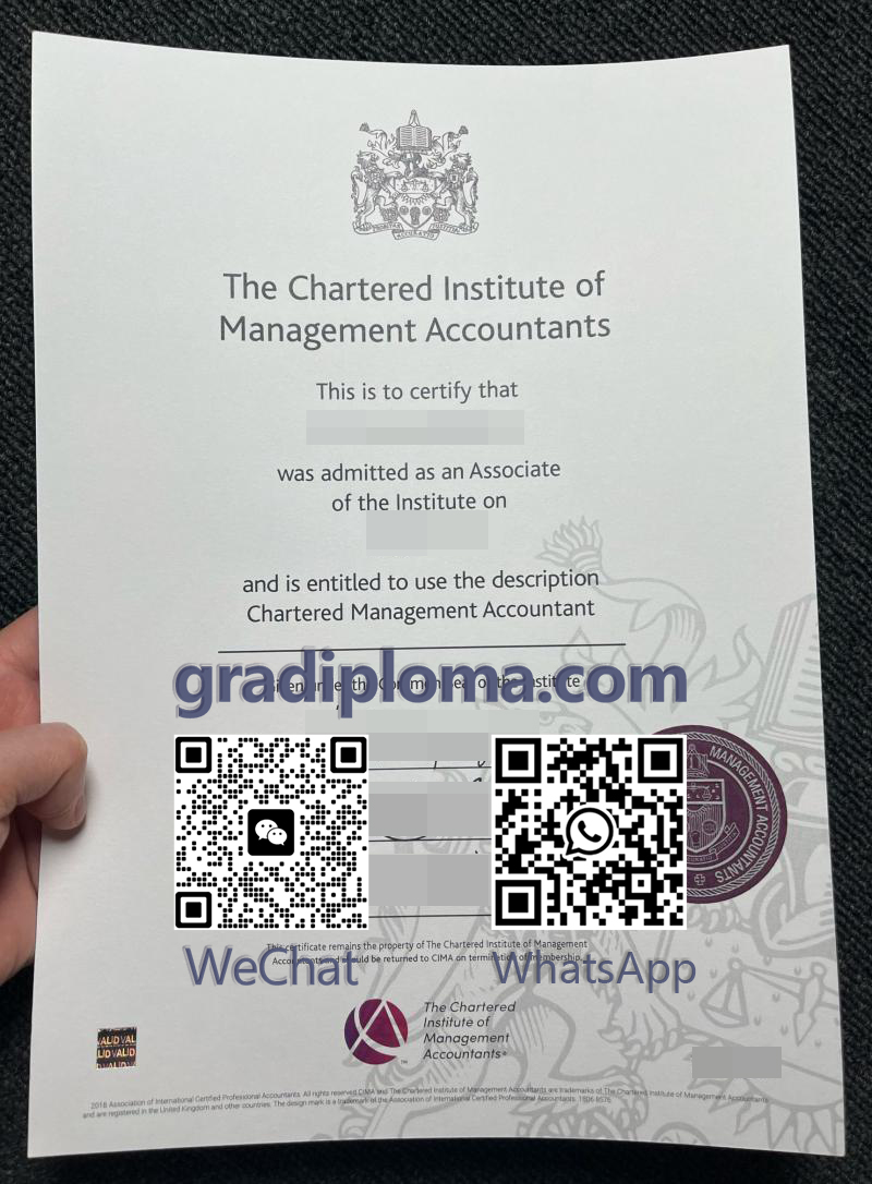 buy CIMA Certificate