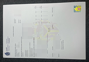 fake Cardiff Metropolitan University transcript-1
