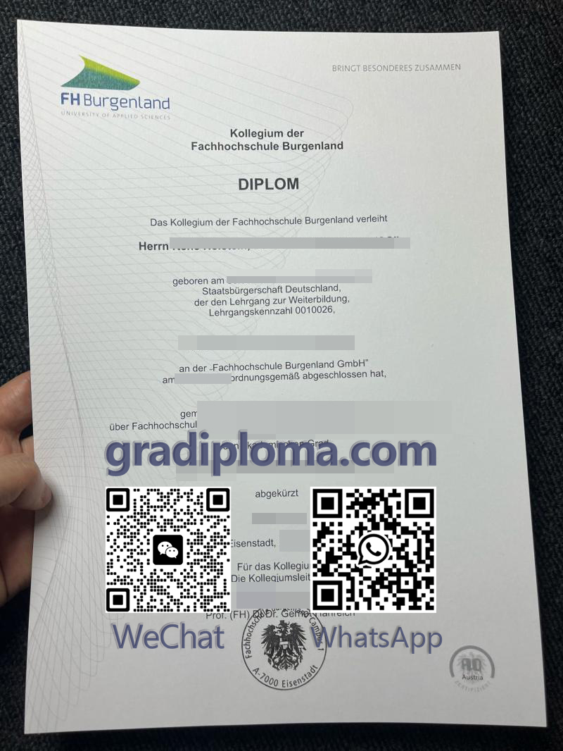 FH Burgenland diploma