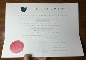 Heriot-Watt University diploma-1