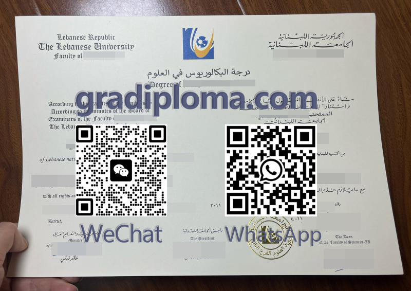Lebanese University diploma