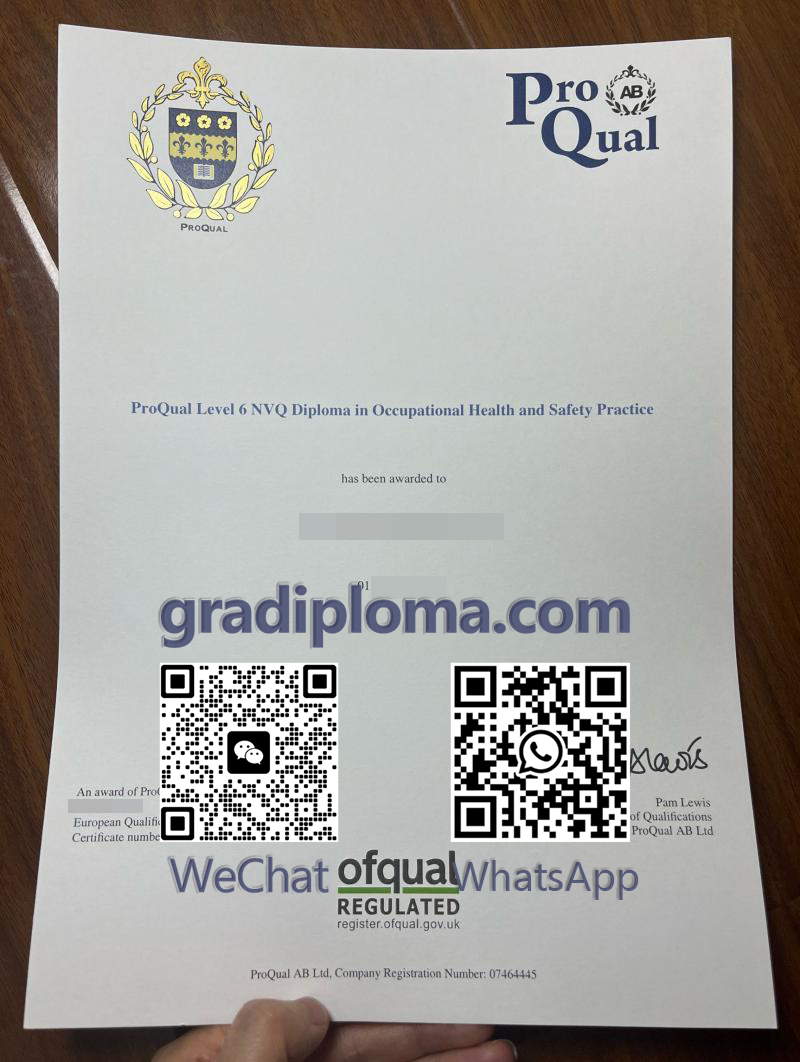 ProQual Certificate