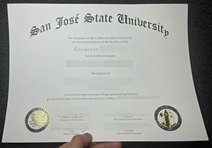 San Jose State University diploma-1