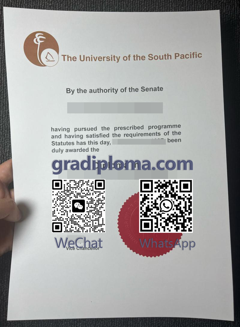 University of the South Pacific diploma