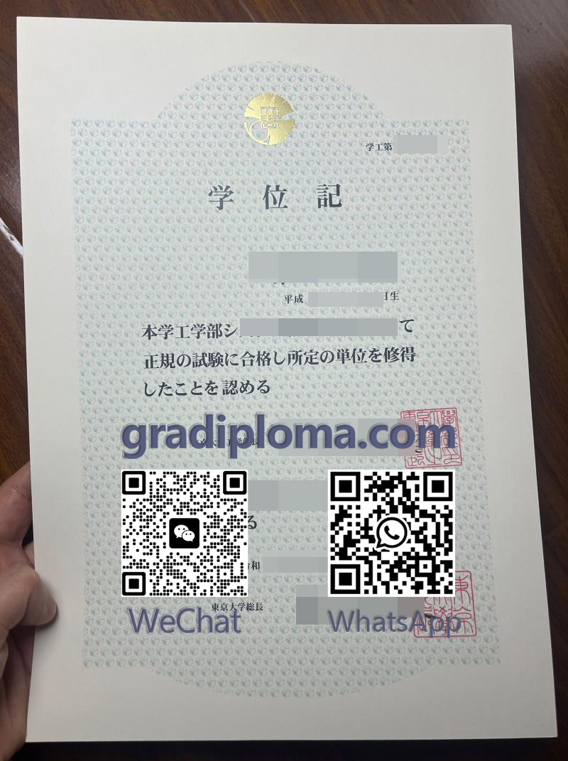 University of Tokyo diploma
