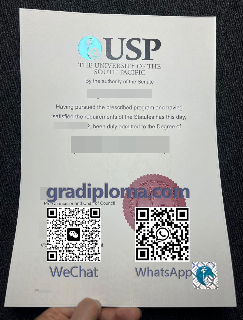 University of the South Pacific degree