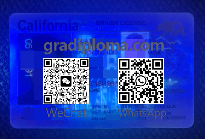 Buy fake California Driver's License