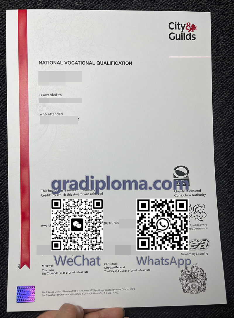 City Guilds Certificate