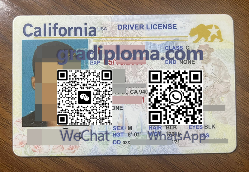 Fake California Driver's License maker