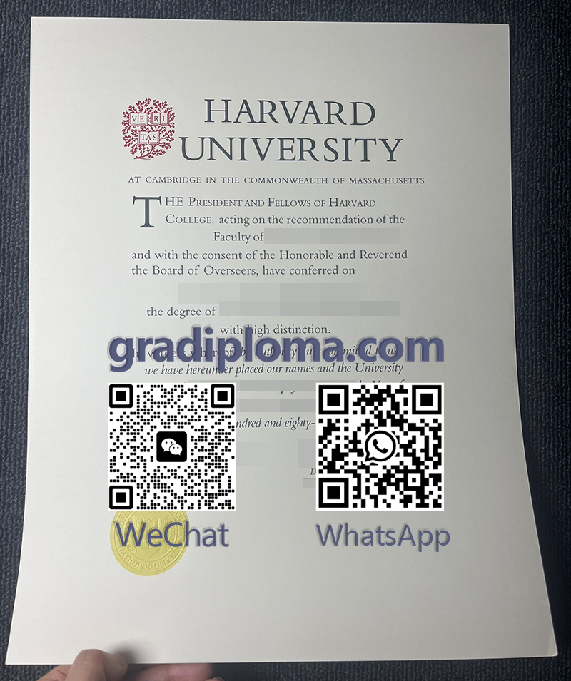 Harvard University degree