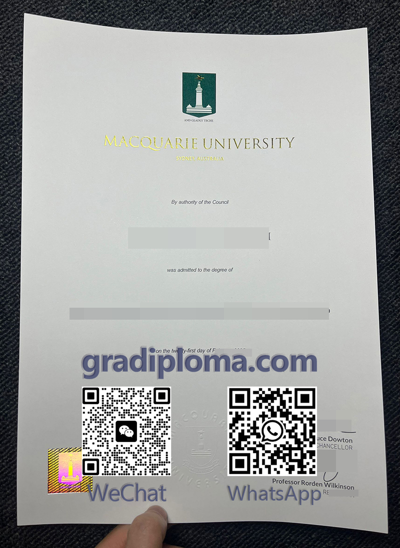 Macquarie University diploma
