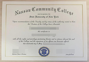 Nassau Community College diploma-1
