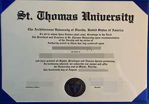St. Thomas University diploma-1