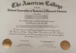 The American College diploma-1