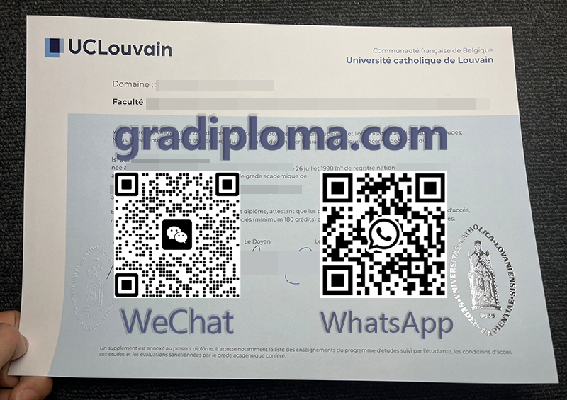 UCLouvain diploma