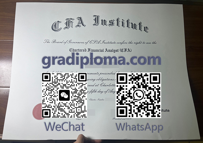 CFA Institute certificate