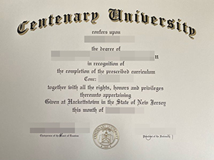 Centenary University diploma-1