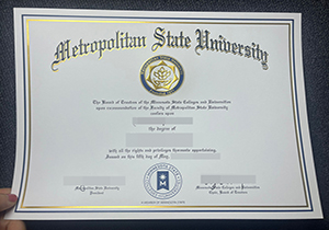 Metropolitan State University diploma-1