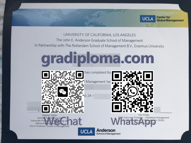 UCLA Anderson diploma