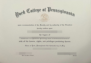 York College of Pennsylvania diploma-1