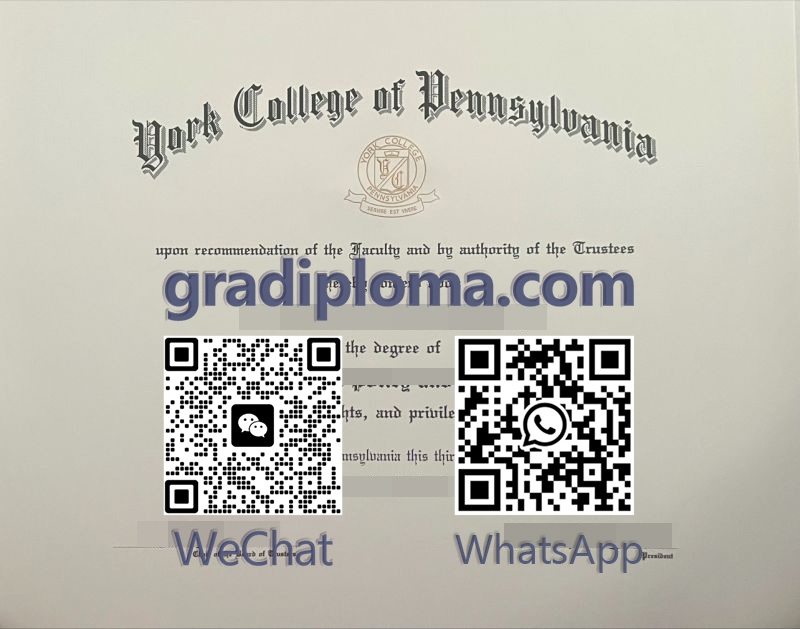 York College of Pennsylvania diploma