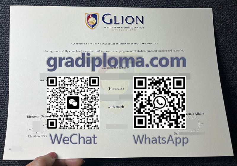 Glion Institute of Higher Education diploma