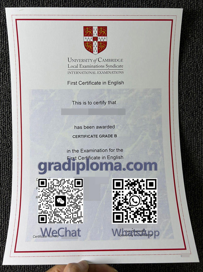 Cambridge FCE Certificte